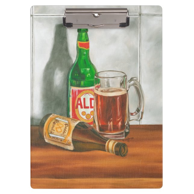 Porte-bloc Still Life with Beer par Jennifer Goldberger (Devant)