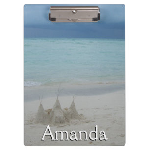 Porte-bloc Stormy Sandcastle Beach Landscape