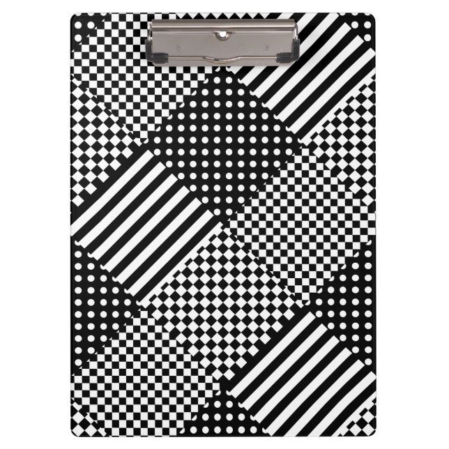 Porte-bloc Stripes Check Harlequin Pois Conception mixte (Devant)