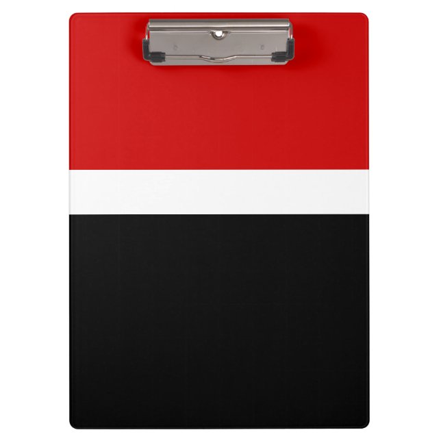 Porte-bloc Style de bloc de couleur noir rouge (Devant)