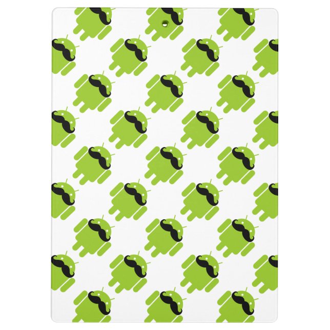 Porte-bloc Style de moustache fantaisiste du robot Android (Dos)