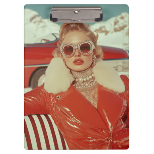 Porte-bloc Style d'hiver rétro et glamour dans un cadre alpin