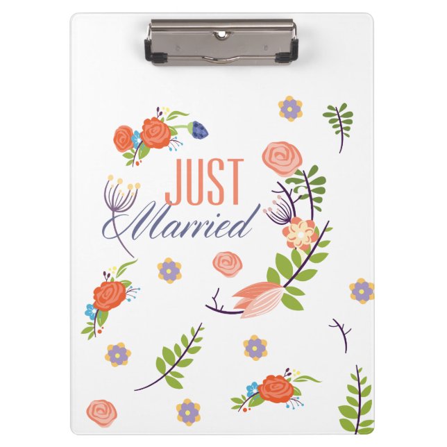 Porte-bloc Style Floral Marié (Devant)