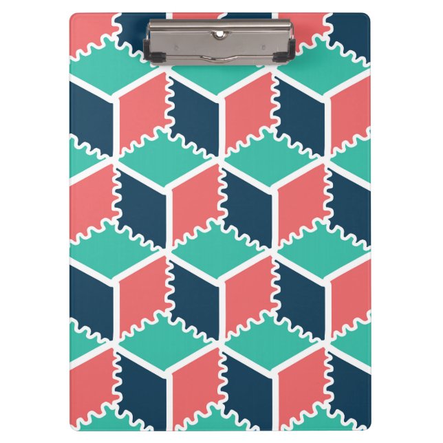 Porte-bloc Style moderne Cube de couleur géométrique moderne (Devant)
