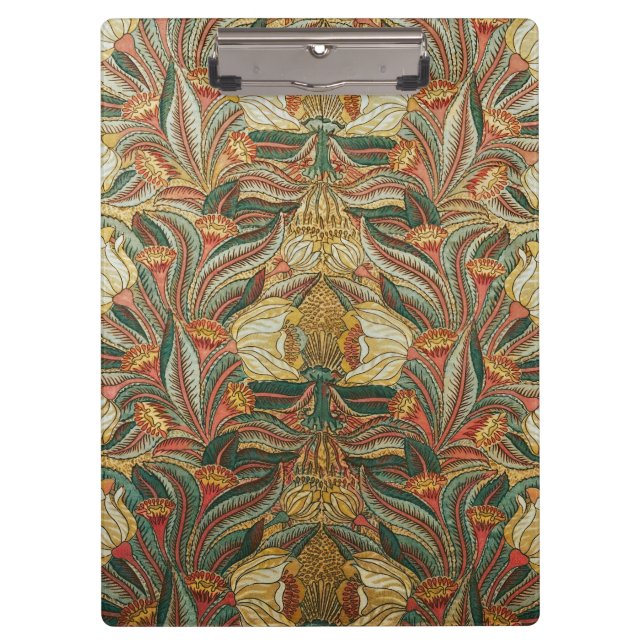 Porte-bloc Style William Morris Rose Vert Botanique (Devant)