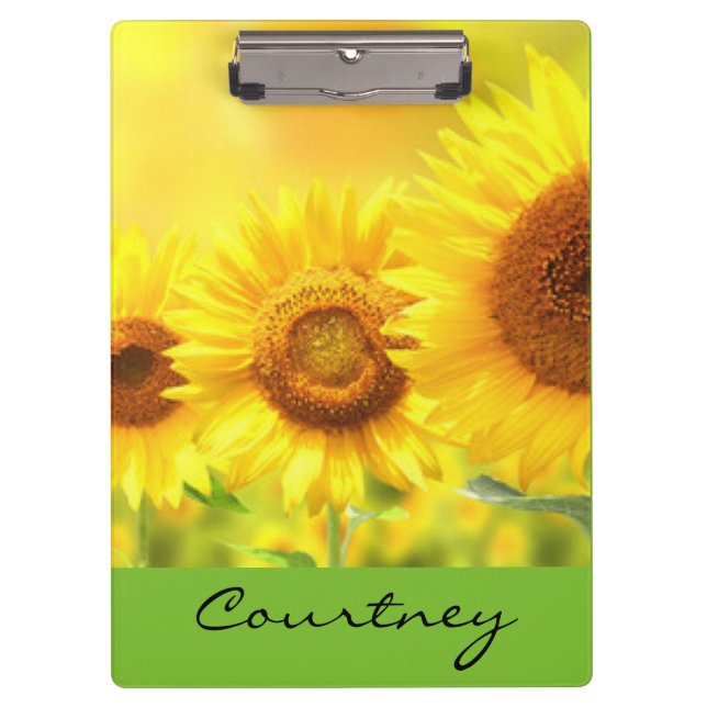 Porte-bloc Sunflower jaune (Devant)