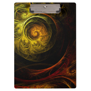 Porte-bloc Sunrise Floral Red Abstrait Art