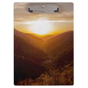 Porte-bloc Sunset Over Mountains