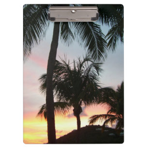 Porte-bloc Sunset Palms Tropical Paysage Photographie