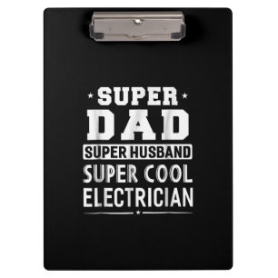 Porte-bloc Super Papa Super Husband Super Electrician Mens