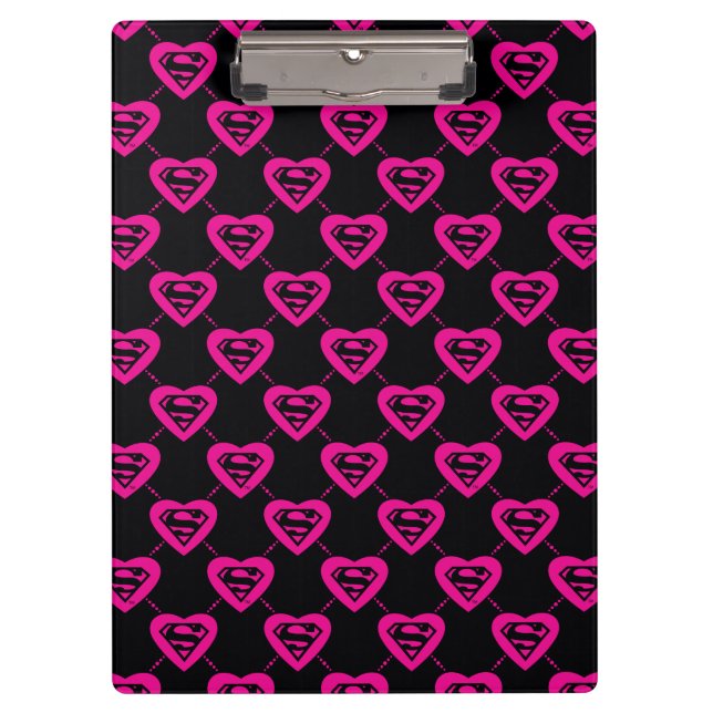 Porte-bloc Supergirl Hearts Motif diagonal (Devant)