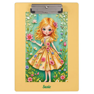 Porte-bloc SUSIE ~ Petite fille ~