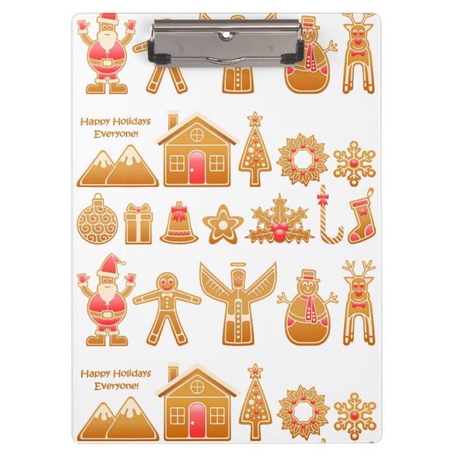 Porte-bloc Sweet Christmas Gingerbread Design (Devant)