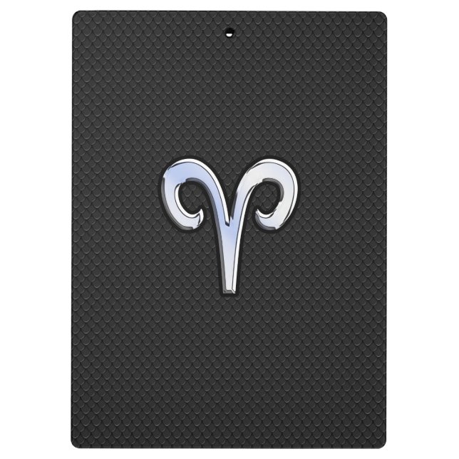 Porte-bloc Symbole de Chrome Like Aries Zodiac (Dos)