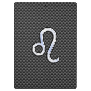 Porte-bloc Symbole de Leo Zodiac sur le socle de carbone du c