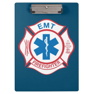 Porte-bloc Symbole de pompier EMT