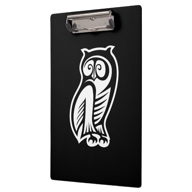 Porte-bloc Symbole hibou blanc (Gauche)
