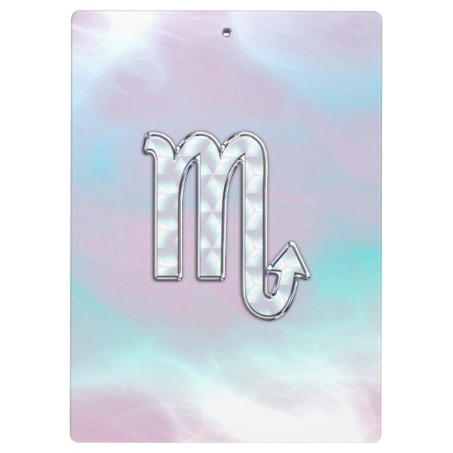 Porte-bloc Symbole Scorpio Zodiac en style perle (Dos)