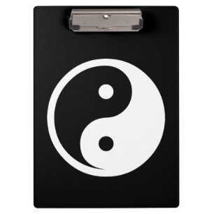 Porte-bloc Symbole Yin Yang - dessin de tatouage solide 2
