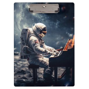 Porte-bloc Symphonie pour les étoiles L'astronaute Piano su
