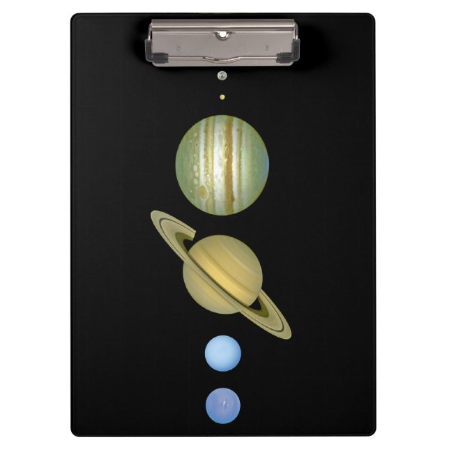 Porte-bloc Système solaire ~ Vue longue (Devant)