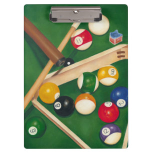 Porte-bloc Table de billard Lifelike avec boules et craie