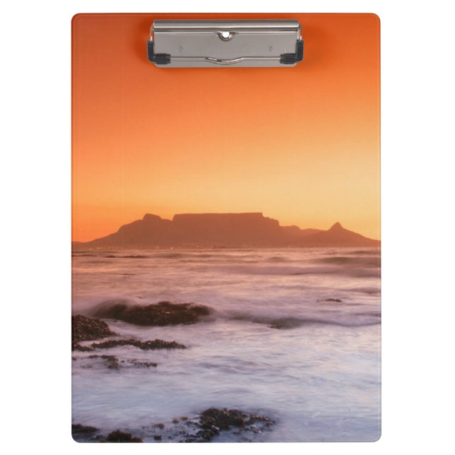Porte-bloc Table Mountain au coucher du soleil, Bloubergstran (Devant)