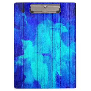 Porte-bloc Tableau Abstrait en bois vintage #4