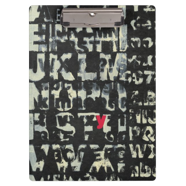 Porte-bloc Tableau alphabétique de Norman Wyatt (Devant)