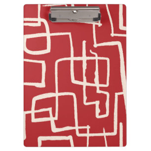 Porte-bloc Tâche de flux rouge blanc
