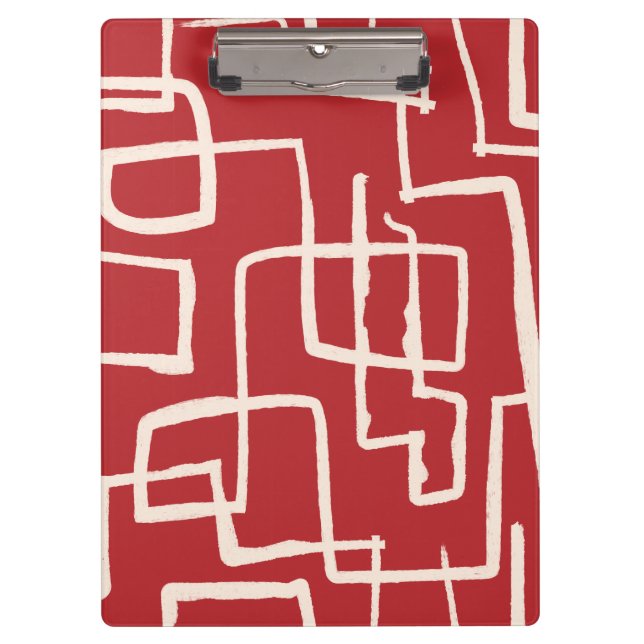 Porte-bloc Tâche de flux rouge blanc (Devant)