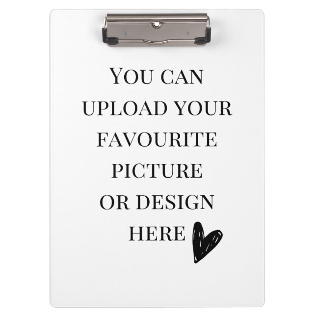 Porte-bloc Taille A4 personnalisée (Devant)