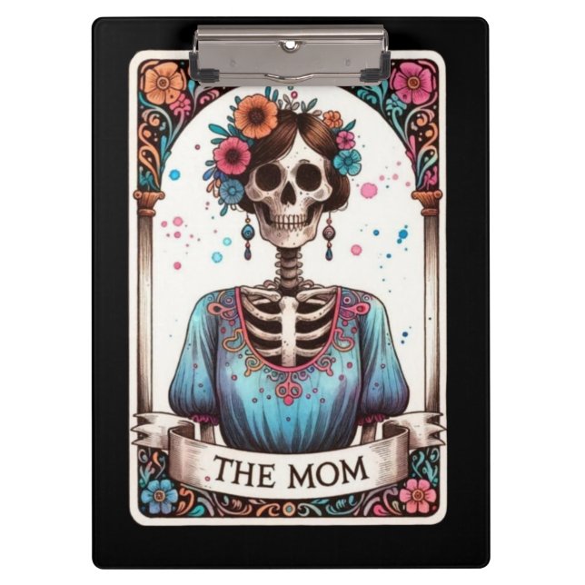 Porte-bloc Tarot de la Mère squelette – La carte de tarot « L (Devant)