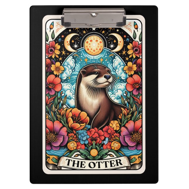 Porte-bloc Tarot Otter – Tarot Animal Unique  (Devant)