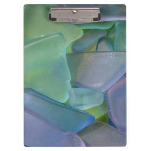Porte-bloc Tas de verre de plage bleu, Alaska