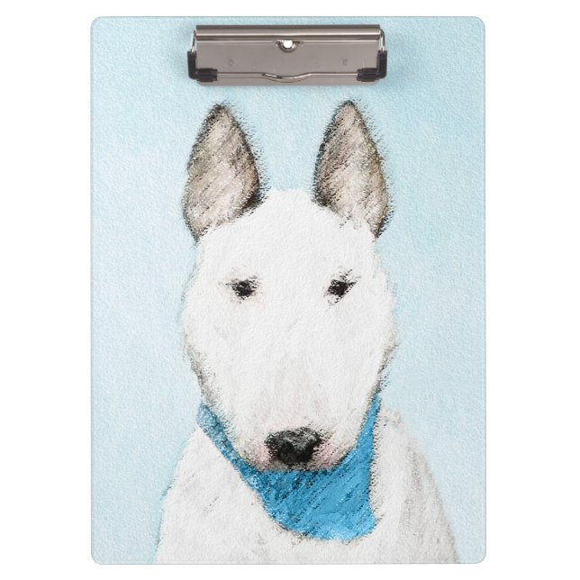 Porte-bloc Taureau Terrier - Cute Original Chien Art (Devant)