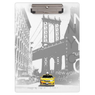 Porte-bloc Taxi jaune Nyc sur mesure New York City Brooklyn