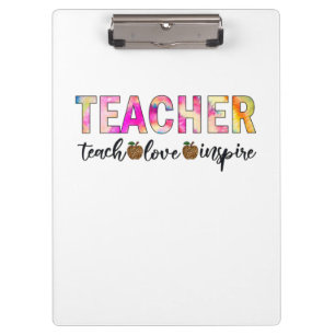 Porte-bloc Teacher Art Teach Love Inspire