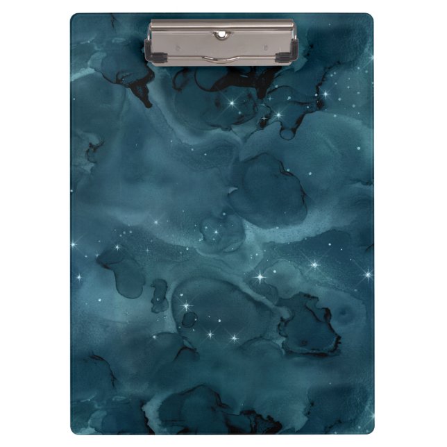 Porte-bloc Teal Galaxy Series Design 5 (Devant)