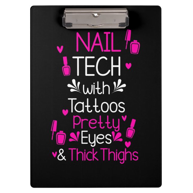 Porte-bloc Technologie Nail Avec Tatouages (Devant)