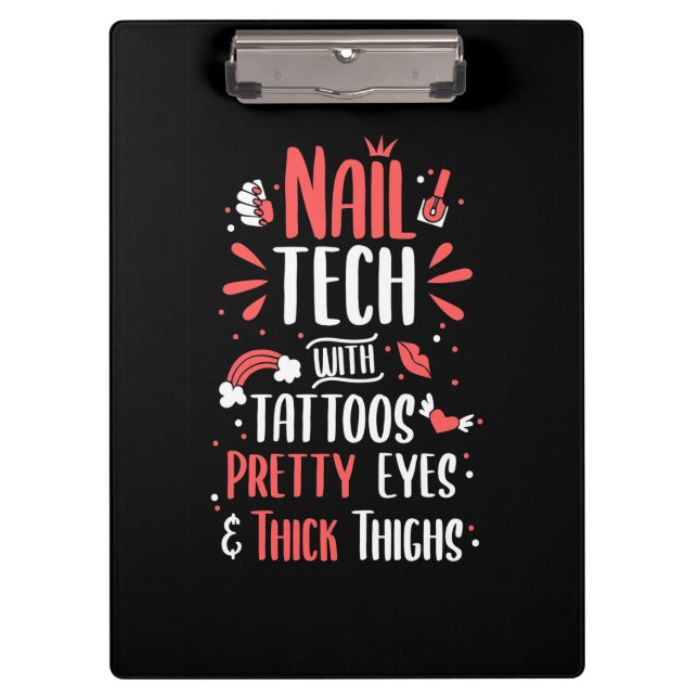 Porte-bloc Technologie Nail Avec Tatouages (Devant)