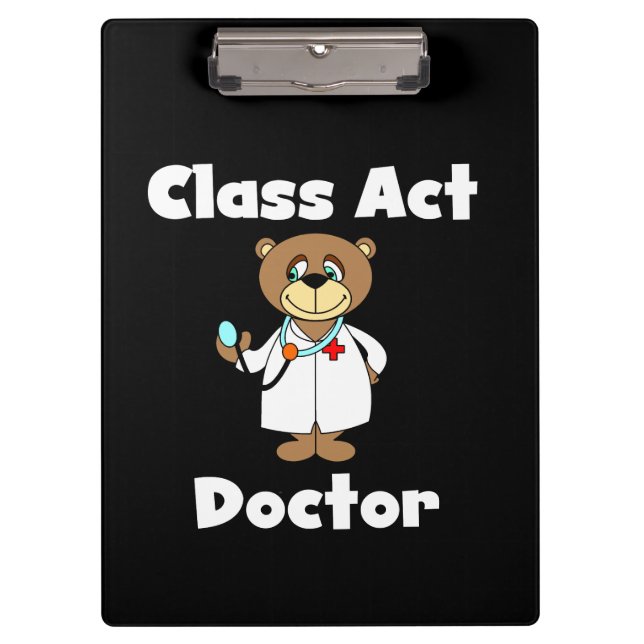 Porte-bloc Teddy Bear Class Act Docteur Porte - bloc (Devant)