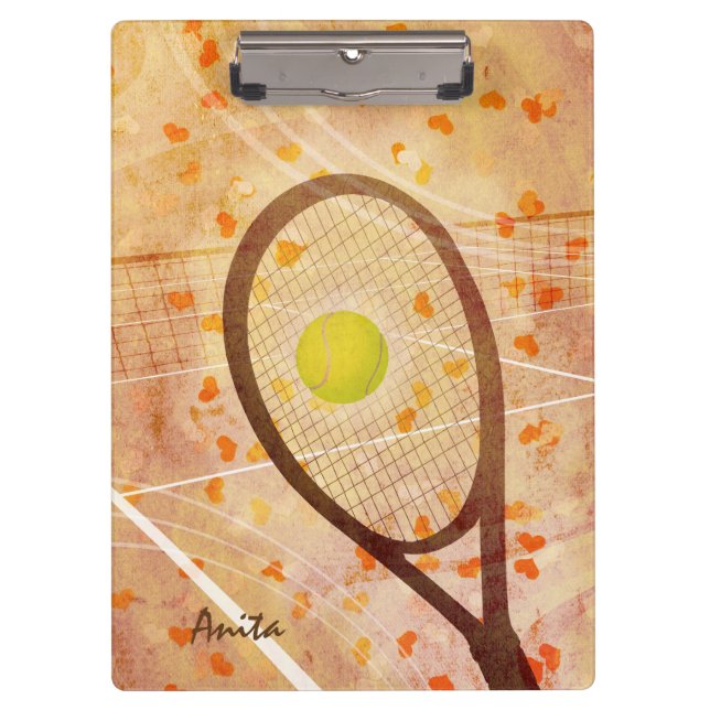 Porte-bloc Tennis Love, le tennis de la fille (Devant)