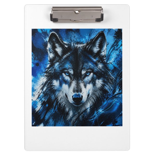 Porte-bloc Tête de loup (Devant)