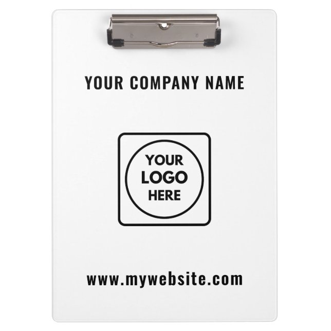 Porte-bloc texte Logo de l'entreprise Promo Pro (Devant)