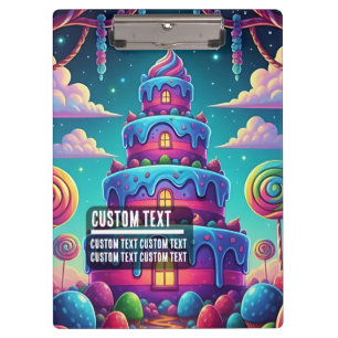 Porte-bloc Texte personnalisé Gâteaux Rêves Suaves Art Fantai