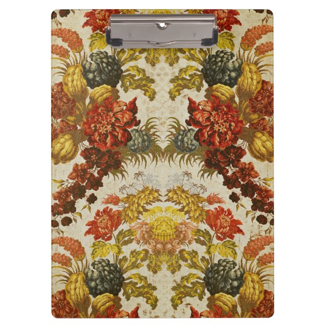 Porte-bloc Textile avec un motif floral de répétition (Devant)