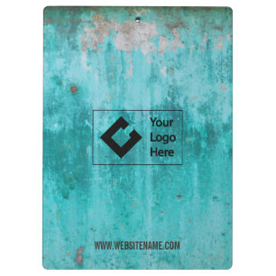 Porte-bloc Texture patinée de mur en béton de turquoise