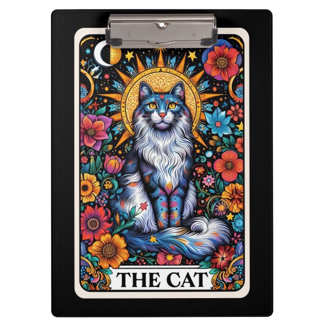 Porte-bloc The Cat Tarot – Mystical Feline (Devant)