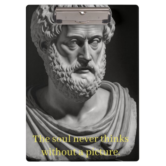 Porte-bloc The soul never thinks without a picture (Devant)